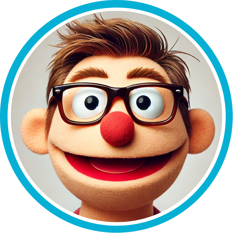 Image of a puppet that may look like the author. 